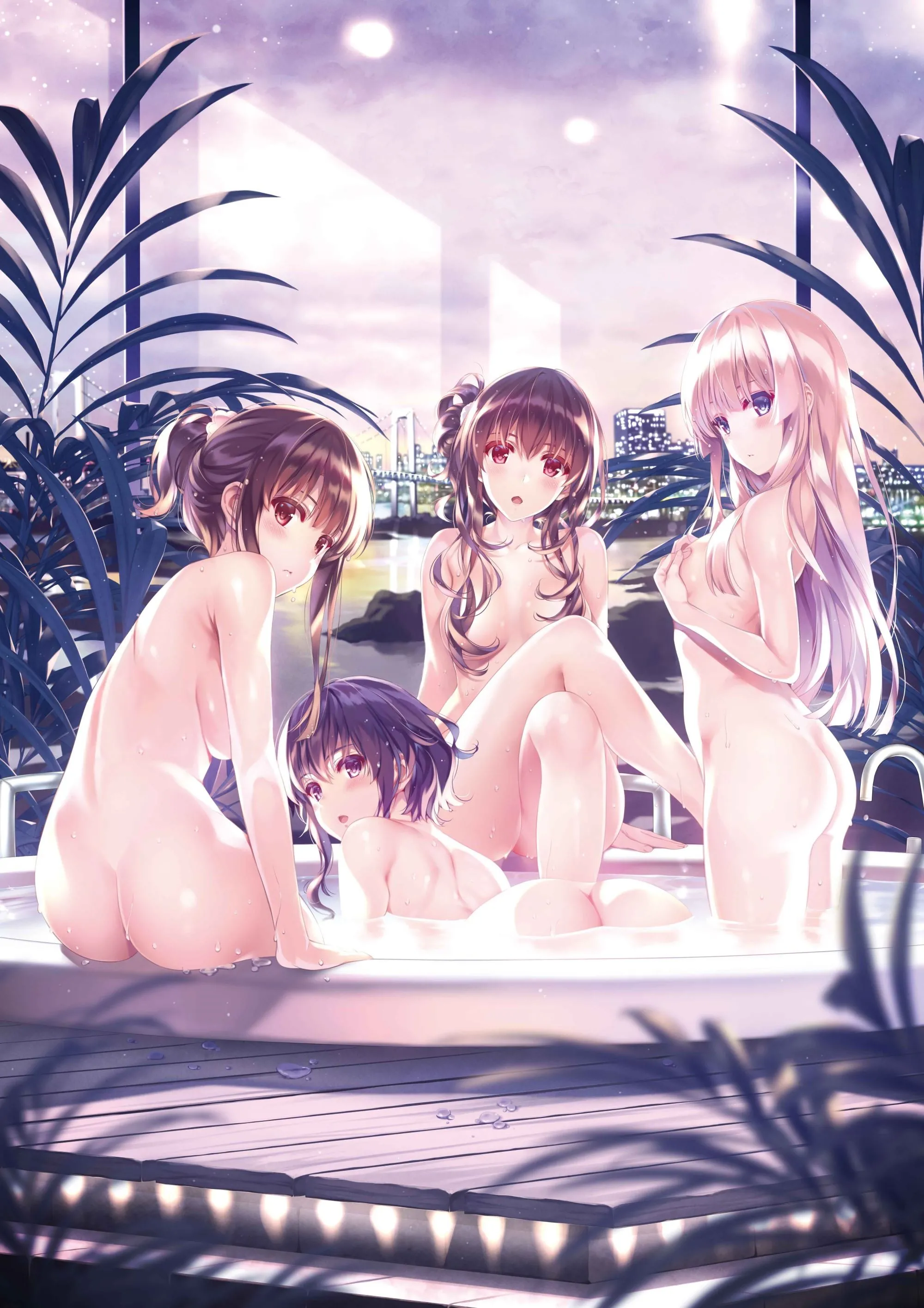 Multiple naked 4 nymph