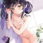 ベッドでエッチ少女と